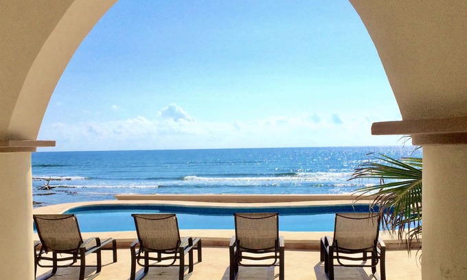 Tulsayab Villa | Georgous 4 bedroom-4.5 bath Oceanfront Villa - Tulum- Oceanside Priv. Pool.