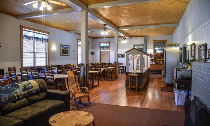 Whitepine Cabin | Geothermal Ranch Lodge with private Hot Springs Pool, Sleeps 25-50.