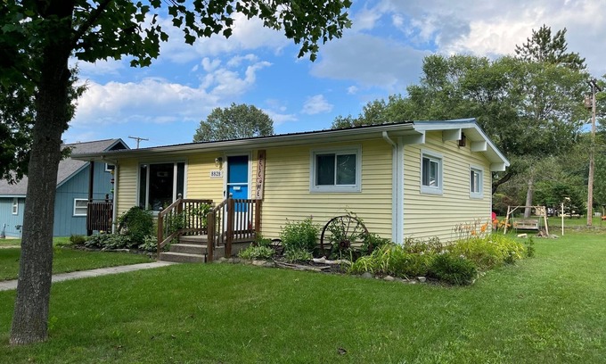 Port Austin Cottage | Get away from it all and relax with a view of Lake Huron in Downtown Port Austin