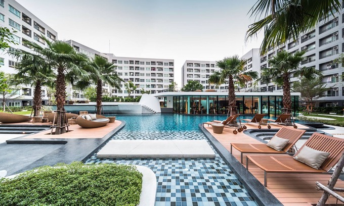 Bang Chak Apartment | Gfeel Deluxe (37) BTS WI-FI Pool GYM