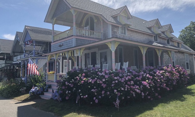 Oak Bluffs Cottage | Gingerbread cottage with stunning Oak Bluffs Harbor View