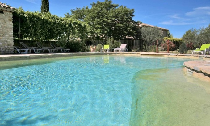Villedieu Apartment | Gite Le Murier 4 persons, swimming pool and garden in Villedieu en Provence !