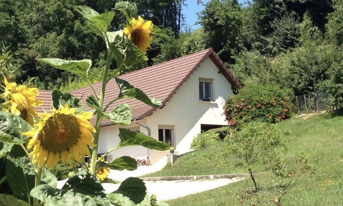Voiteur House | Gîte Les Isles - Along the river, between Seille and vineyards