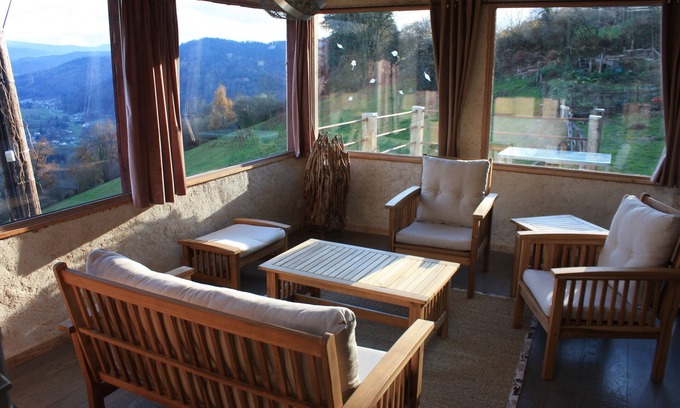 Rupt-sur-Moselle House | Gîte with panoramic view from the veranda