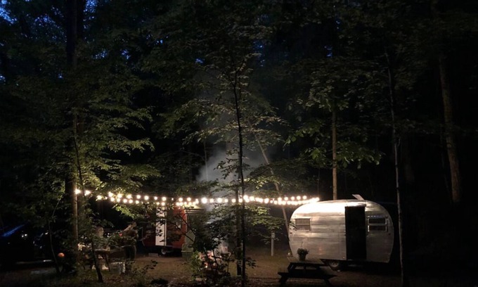 Gnaw Bone House | Glamp in a Vintage Camper | Brown County