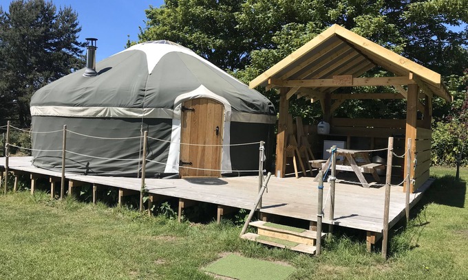 Cromer RV Rental | Glamping Luxury Eight Person Mongolian yurt - Gurney's Gold