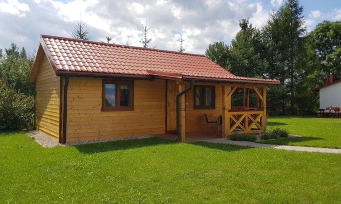 Wilkasy Cabin | Gościniec Mazurek , Domek drewniany 1
