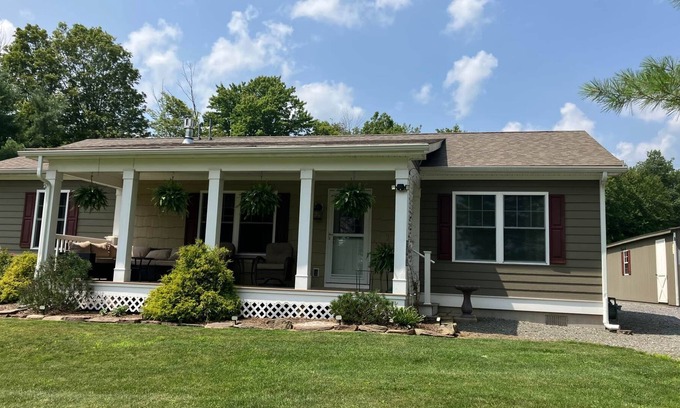 Wellsboro House | Goldfinch Getaway, Hills Creek Lake area