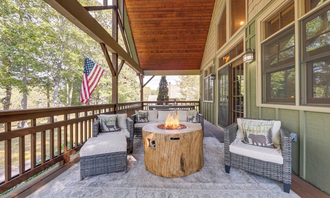 Cullowhee House | Golf, Hike & Trout Fish: Mtn-View Cashiers Retreat