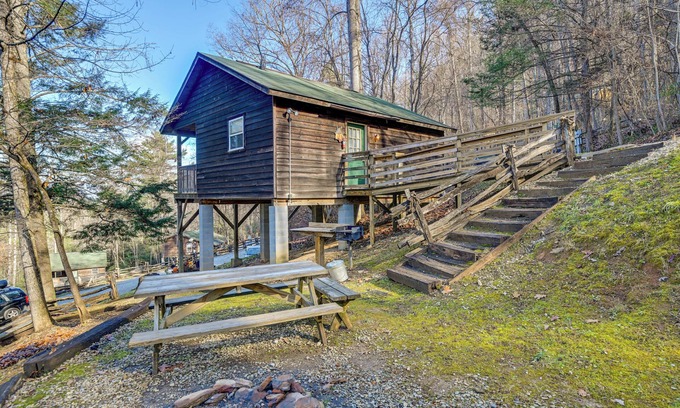Bryson City Cabin | 'Gone Hiking' Bryson City Cabin w/Hot Tub & Grill