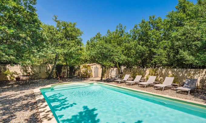 Gordes Villa | GORDES Private villa and swimming pool on enclosed land planted with trees