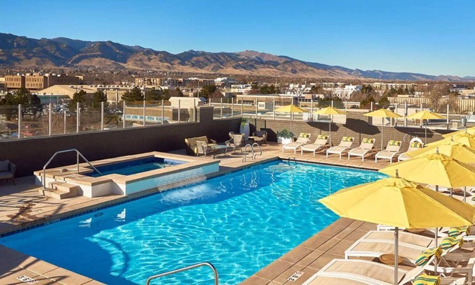 Central Boulder Condo | Gorgeous 2 Bedroom Monthly Rental at Upscale Peloton West! Rooftop Pool!