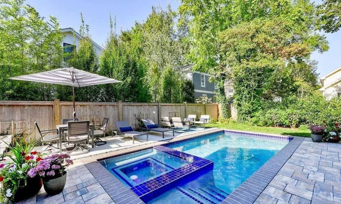 Country Club Estates House | Gorgeous 5BR, 4.5BA, in town, pool, hot tub, beach nearby!