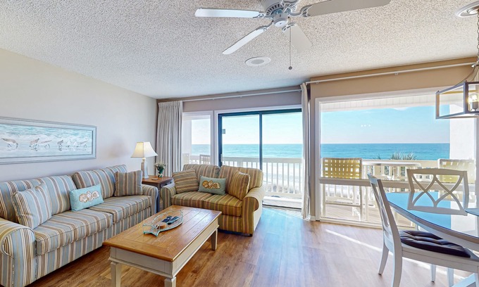 Fort Bay Condo | Gorgeous beachfront condo with shared pool, hot tub and beach access