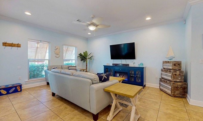 Villages of Crystal Beach House | Gorgeous coastal home with shared pool and easy beach access