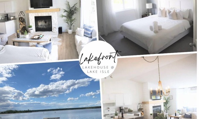 Silver Sands House | Gorgeous Lakefront Cottage, Private beach & Ice Fishing Shack🎣 45 min from Edm