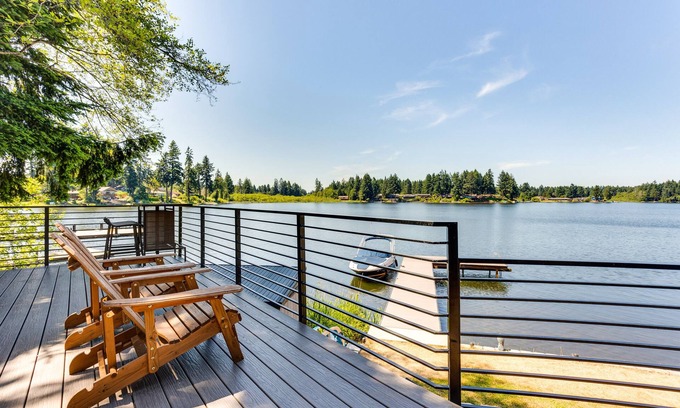 Lacey House | Gorgeous Long Lake Home w/Dock, Kayak, SUP & More