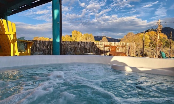 El Prado House | Gorgeous mountain views, a relaxing hot tub, and close proximity to all