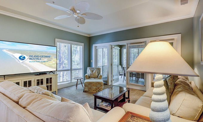 Palmetto Dunes Condo | Gorgeous oceanside 2 bedroom villa in Palmetto Dunes! Private Beach access