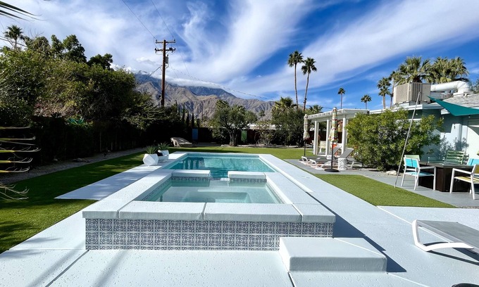 Sunrise Vista Chino House | Gorgeous Remodeled Home w/30-Ft Pool, 8-Person Spa, Free WIFI & Mountain Views