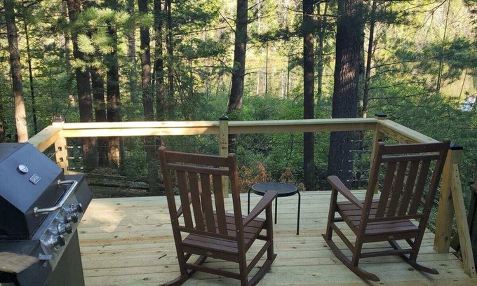 Mecosta House | Gottaway Lake House - a wooded retreat situated on a spacious 8-acre property.
