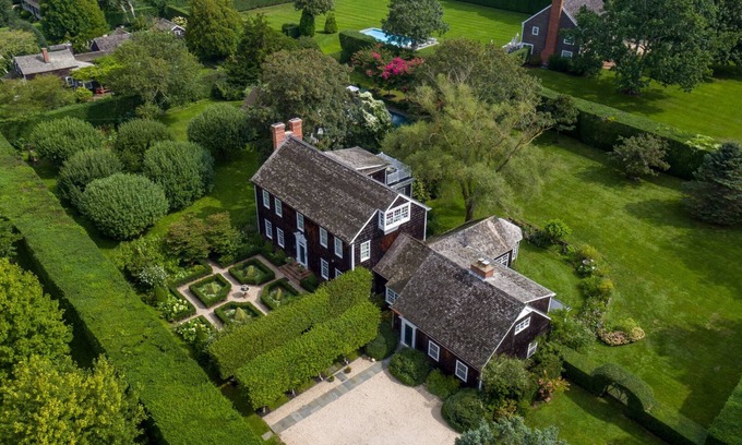 Sagaponack House | Gourmet Marble and Mahogany Chef's Kitchen, Gym, Media Room, Terraces,.