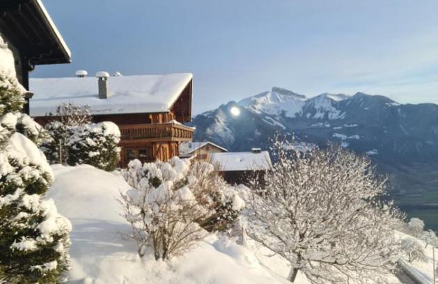 Torgon Apartment | Grand appartement atypique à la montagne avec vue unique