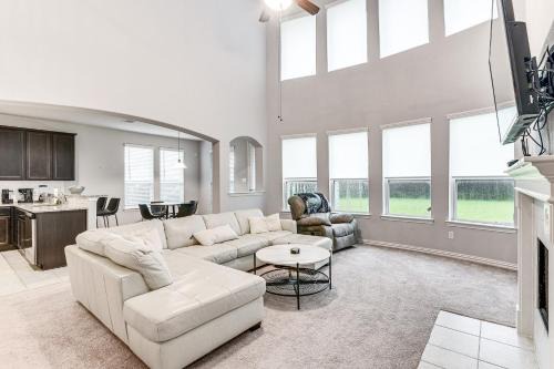Iowa Colony House | Grand Family Home with Patio and Fenced Yard in Arcola