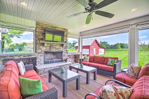 La Follette House | Grand LaFollette Home with View and Covered Patio!