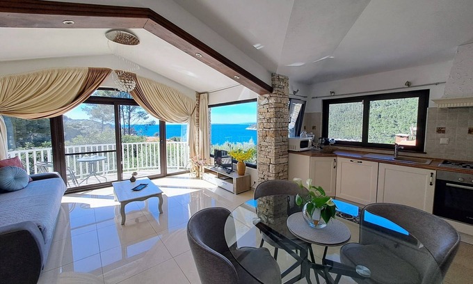 Vela Luka Resort | Grandiose Dalmatian stone Villa with apartments, swimming pool, jacuzzi, sauna