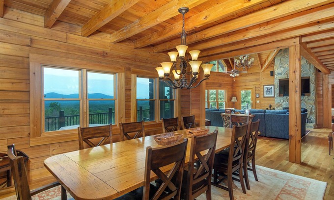 Old Fort Cabin | Grandview Lodge | Large 4 Bedroom Mountain Cabin with Hot Tub & Views!
