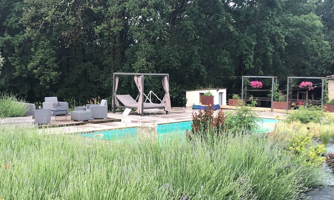 Saint-Cirq House | Grange en Pierre Avec Grande Piscine Animaux Acceptés