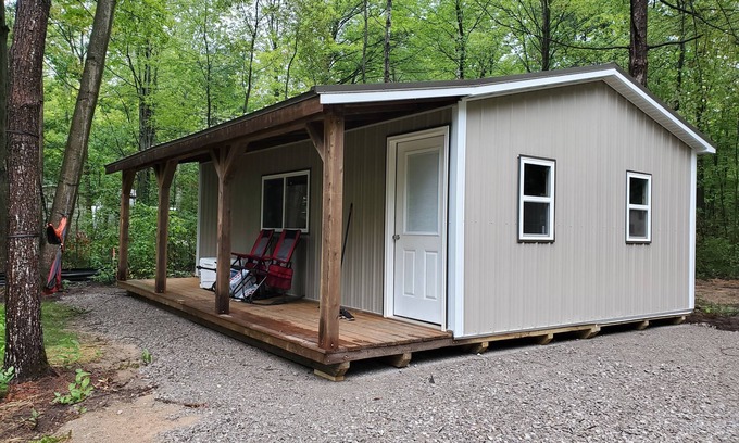 Gladwin Cabin | Great camping location will full hook up and tiny guest house!