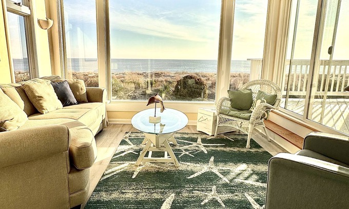 Broadkill Beach House | Great Escape ~Unique Beach Views ~ Right on the Water~Child Items ~ Linens