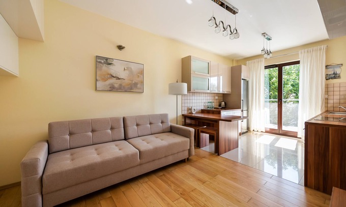 Bemowo Apartment | Green District 2BR AirConditioned P