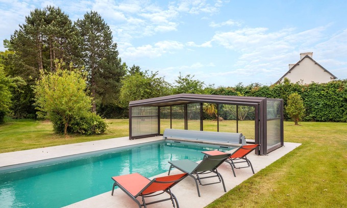 Saint-Alban House | Green Lodge - Piscine chauffée et grand Jardin à proximité des Plages de Pléneuf Val-André
