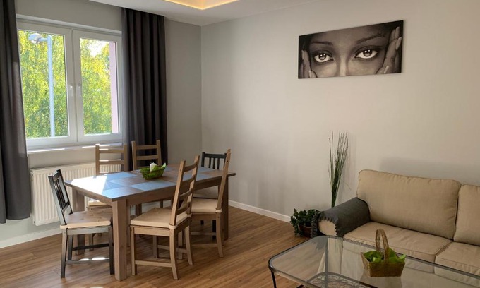 Tarnowskie Gory Apartment | Grey apartment 50 m2