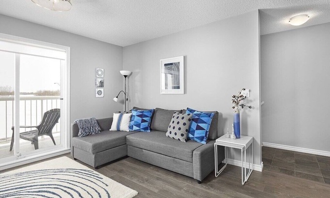 West Edmonton House | Grey Havens Laneway home w/garage, balcony, AC near WEM!