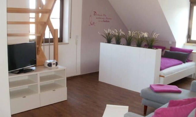 Nordheim a. Main Apartment | Großzügiges Ferien-Appartement mit Galerie und Dachterrasse