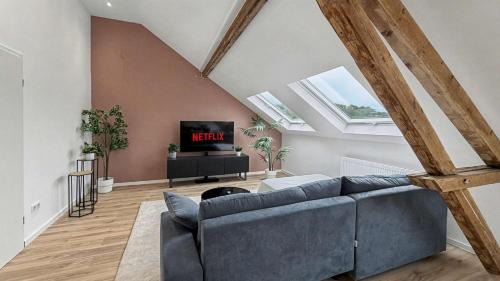 Krefeld Apartment | Grosses Loft Apartment im Denkmal zentral in Krefeld