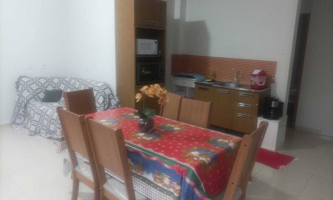 Jaguaruna RV Rental | GROUND FLOOR APARTMENT/SEASIDE APARTMENT-COVERED barbecue. Enjoy the place with shower.Lagoon.Dunes