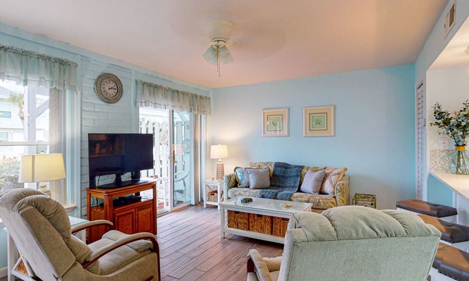 Cinnamon Shore Condo | Ground Floor Condo, Boardwalk to Beach, Shared Pool and Grill