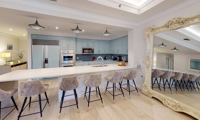 Seven Mile Beach Condo | Ground Floor Garden View Residence 101 Ritz Carlton Residences 3 Bedroom Condo by RedAwning
