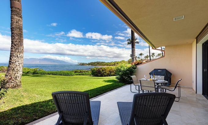 Wailea Condo | Ground-Floor Paradise: Makena Surf F-110, Your Oceanfront Getaway!