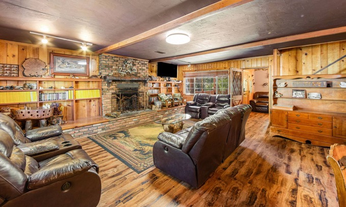 Green Valley Lake House | Group getaway with bar & game room, fireplaces, deck, and grill - dog-friendly