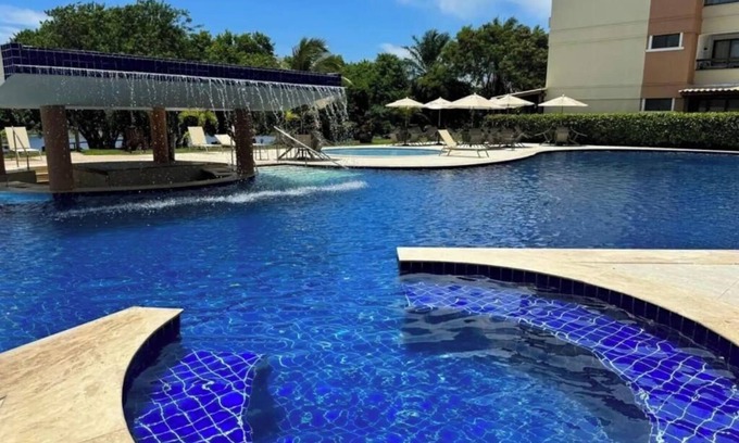 Monte Gordo Apartment | GUARAJUBA Paraiso das Aguas - 2/4 Condo by the Lake /near the BEACH - Air and TV