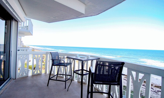 Ormond-by-the-Sea Condo | Guest Favorite. Direct Oceanfront. Views. Balcony. Pool. Beach Gear.