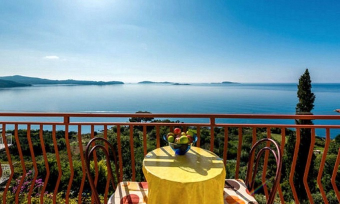Zupa dubrovacka Apartment | Guest House Fontana - Studio Apartment with Sea View (2 Adults)