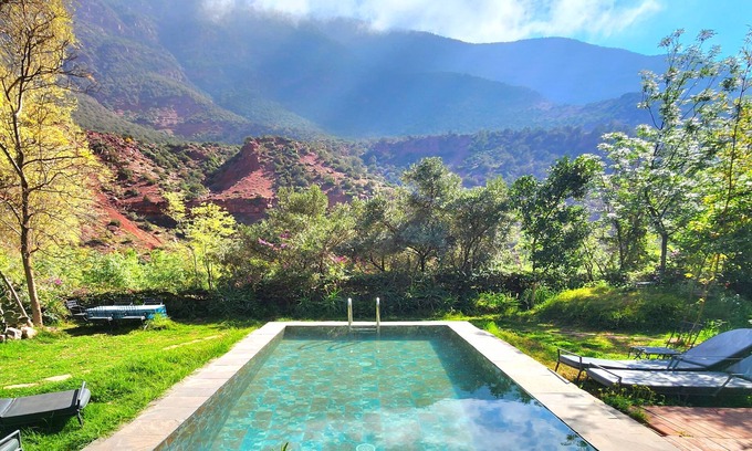 Sti Fadma Bed & Breakfast | Guest house with swimming pool, waterfront, Ourika Valley