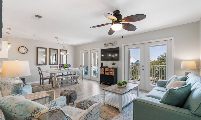 Gulf Place Condo | Gulf Place Caribbean - Top Rated Condo on 30-A with Pickleball & Tennis!
